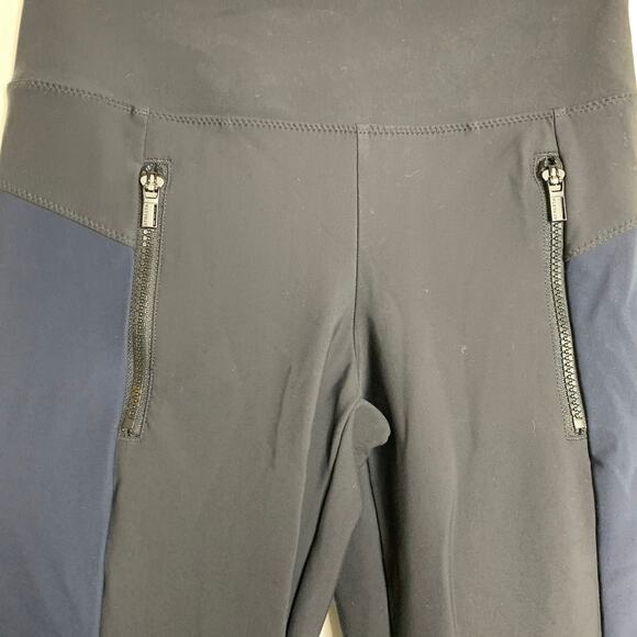 Athleta Stellar Tight Black Front Zip Pull on Pants Leggings Womens XS - Picture 6 of 16
